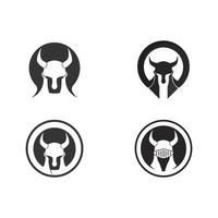 vector de diseños de iconos de logotipo espartano