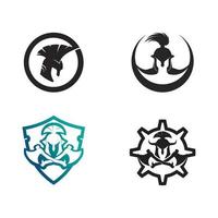 spartan logo icon designs vector