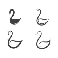 Swan icon Template vector illustration