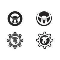 spartan logo icon designs vector