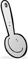 doodle cartoon spoon vector