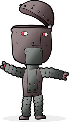 doodle character cartoon robot