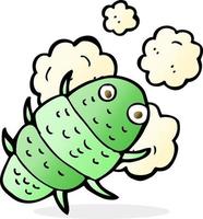 doodle character cartoon bug vector