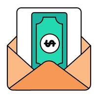 Premium download icon of money envelope vector