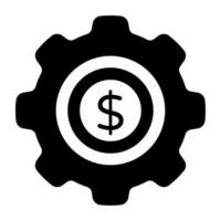 Trendy design icon of money management vector