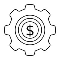 Trendy design icon of money management vector