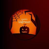 Halloween Frame Paper Background vector