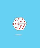 graphic illustration design vector of dice game