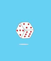 graphic illustration design vector of dice game