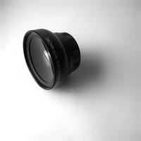lente de cámara macro para smartphone aislado sobre fondo blanco foto