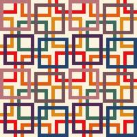 Square pattern background retro colors vector