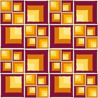 Seamless square pattern background retro colors vector