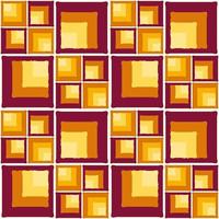 Seamless square pattern background retro colors vector