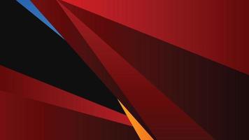 Abstract modern banner background with red and black shapes vector