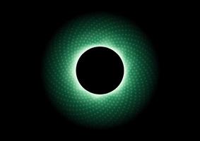 Abstract geometric gradient green circle design  background. vector