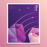 Flyer. Brochure Design Templates. Geometric Triangular Abstract Modern Backgrounds. Mobile Technologies. Applications and Online Services Infographic Concept vector