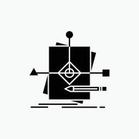 Algorithm. business. foretelling. pattern. plan Glyph Icon. Vector isolated illustration