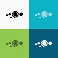 solar. system. universe. solar system. astronomy Icon Over Various Background. glyph style design. designed for web and app. Eps 10 vector illustration
