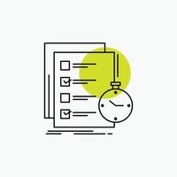 todo. task. list. check. time Line Icon vector