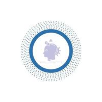 Imagination. imaginative. imagine. idea. process Glyph Icon. Vector isolated illustration