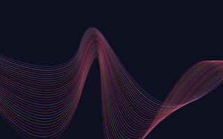 Vector abstract wave background. Red waves background