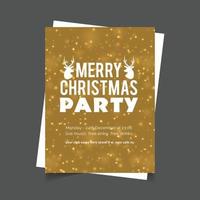 Christmas card design with elegant design and creative background vector