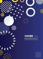 Covers templates set with bauhaus. memphis and hipster style graphic geometric elements. Applicable for placards. brochures. posters. covers and banners. Vector illustrations