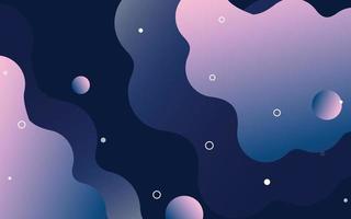 Banner with flowing liquid shapes. Set of abstract gradient modern elements. Template for the design of a logo. vector