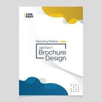 Abstract Brochure Design. Liquid Shape Blob Design Element. Marketing Material vector