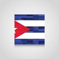 fondo abstracto de la bandera de cuba vector