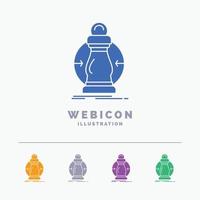 Consumption. cost. expense. lower. reduce 5 Color Glyph Web Icon Template isolated on white. Vector illustration