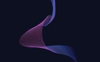 Wave of the blue colored lines. High resolution vector