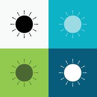 sun. weather. sunset. sunrise. summer Icon Over Various Background. glyph style design. designed for web and app. Eps 10 vector illustration