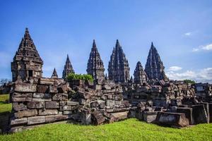 Prambanan Temple is the largest Hindu temple complex in Indonesia which was built in the 9th century AD. photo
