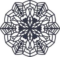 plantilla de mandala de boda cortada con láser, vector