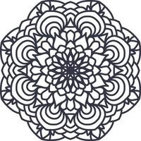 plantilla de mandala de boda cortada con láser, vector