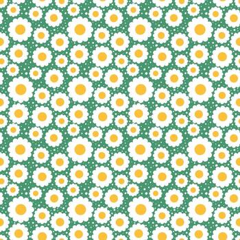 Seamless pattern of daisies. Pattern for decorating fabrics. Wrapping paper. vector