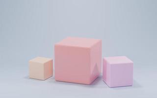 3d rendering display product abstract minimal scene with geometric podium platform. stand for cosmetic products. Stage showcase on pedestal 3d studio. photo