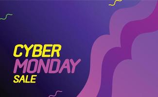 Cyber Monday sale poster. Commercial discount event banner. Cyber Monday textured. Vector business illustration. Cyber Monday vector illustration. Cyber Monday sale banner layout design