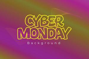 Cyber Monday sale poster. Commercial discount event banner. Cyber Monday textured. Vector business illustration. Cyber Monday vector illustration. Cyber Monday sale banner layout design