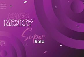 Cyber Monday sale poster. Commercial discount event banner. Cyber Monday textured. Vector business illustration. Cyber Monday vector illustration. Cyber Monday sale banner layout design