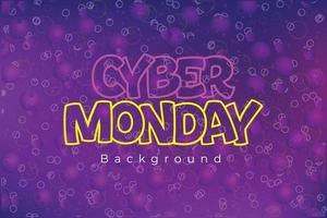 Cyber Monday sale poster. Commercial discount event banner. Cyber Monday textured. Vector business illustration. Cyber Monday vector illustration. Cyber Monday sale banner layout design