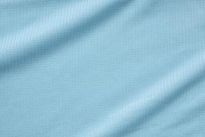 Blue football jersey clothing fabric texture sports wear background photo