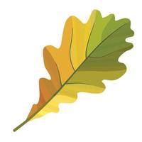 Oak Leaf. Autumn atmosphere. Vector image.