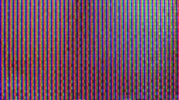 Close up view at a plasma tv while showing television activity. photo