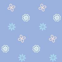 Seamless pattern with geometric flowers. vector illustration