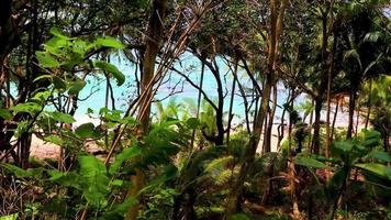 secret banane plage baie panorama turquoise eau claire phuket thaïlande. video