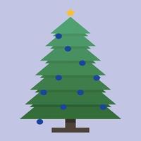 Christmas tree design made with a gray background vector