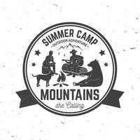 Summer camp. Vector illustration.