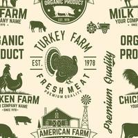 American Farm seamless pattern. Vector. vector